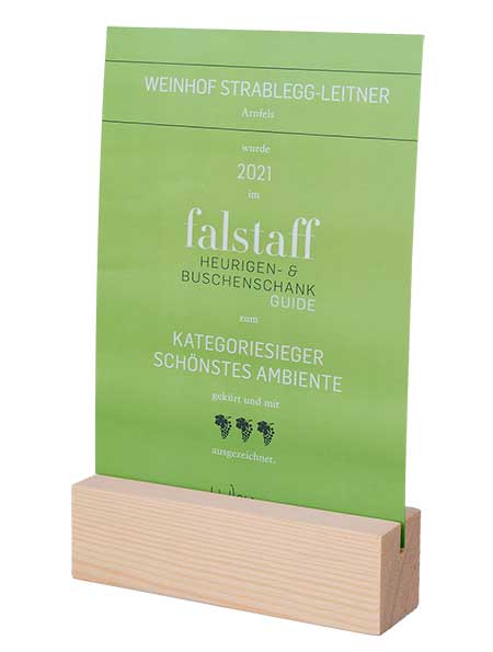 Schönstes Ambiente - Falstaff 2021 - Steiermark - Strablegg-Leitner